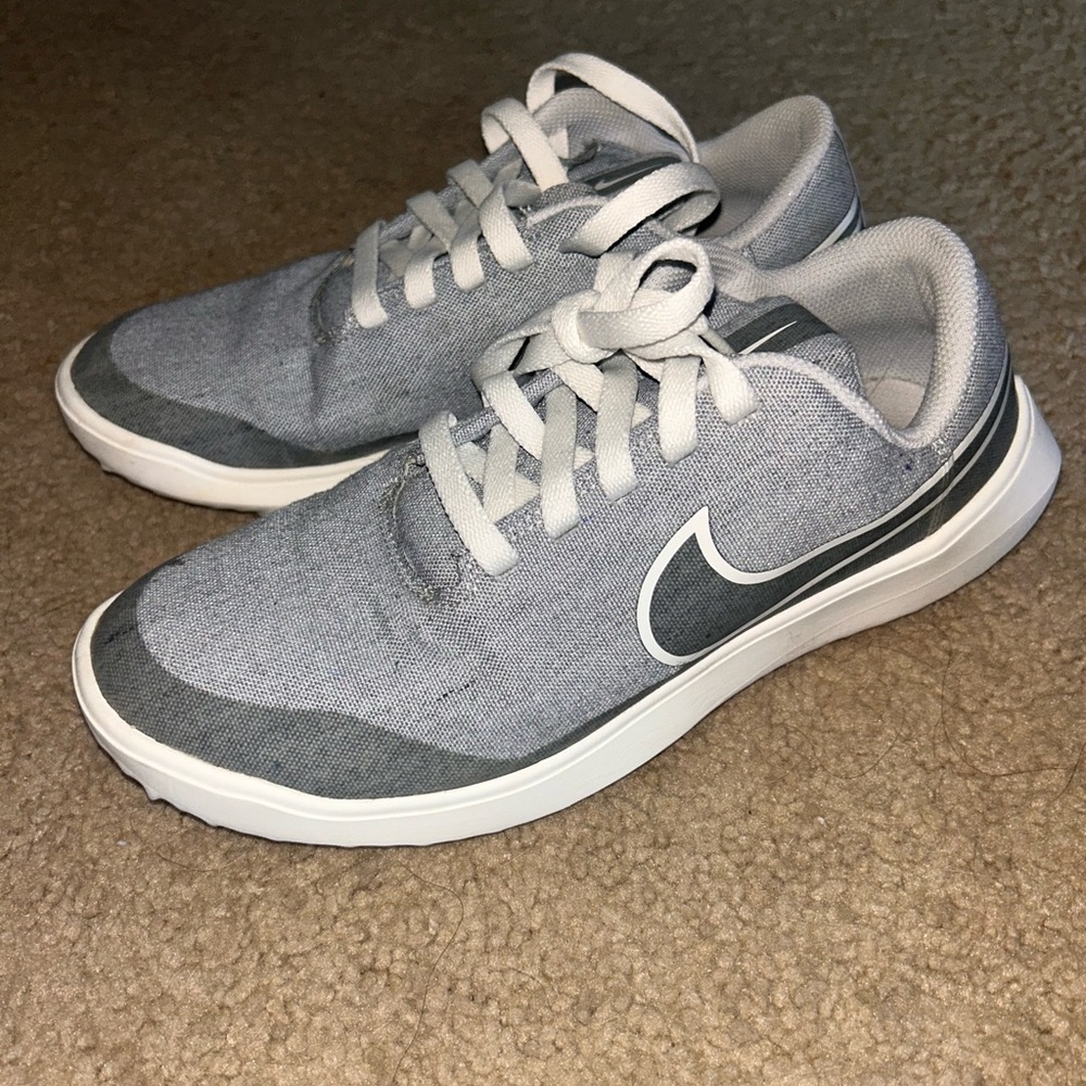 Nike Light Gray and White Athletic Shoes
